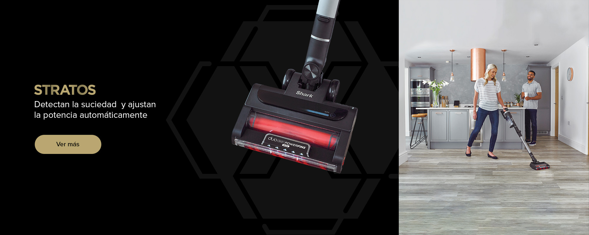 Nuevos modelos de Aspiradora sin cable Shark Stratos: Detectan la suciedad y ajustan la potencia automáticamente