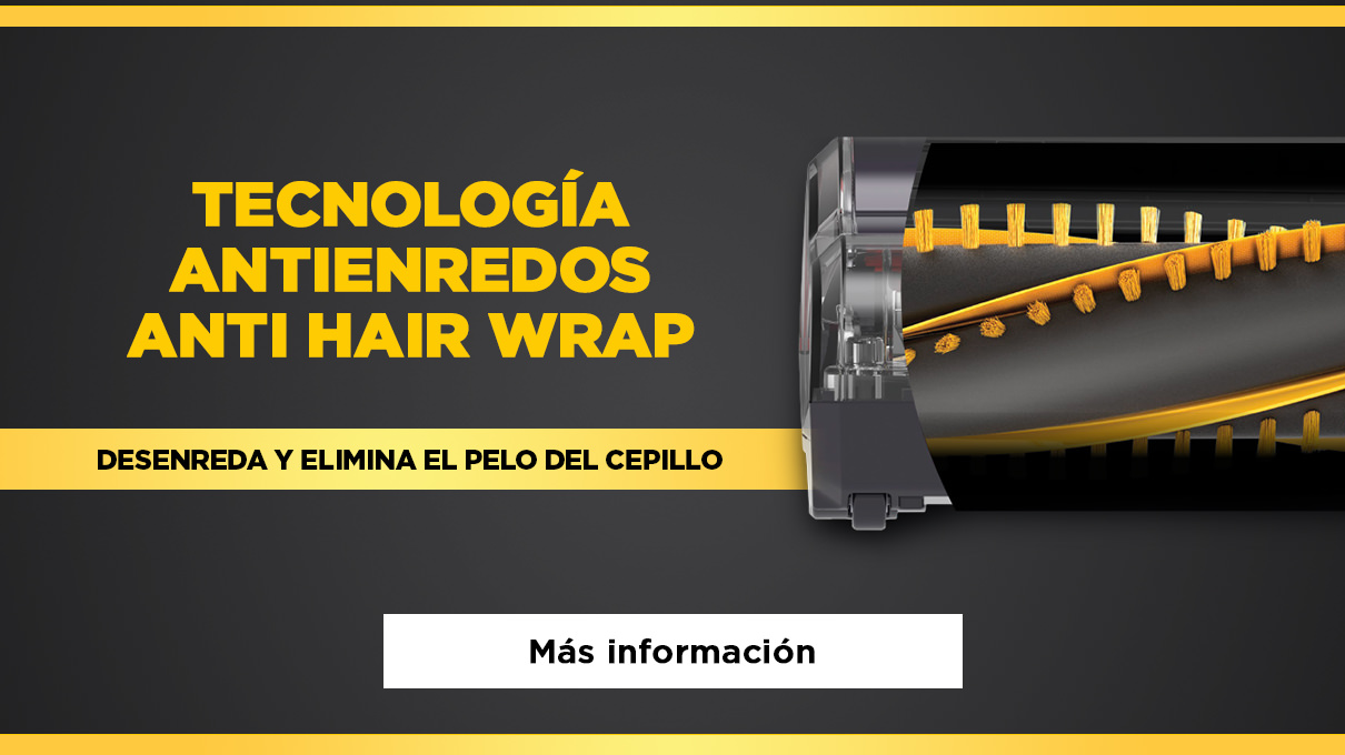 Tecnología antienredos Anti Hair Wrap: cepillo antienredos